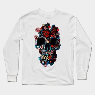 Flowery Skull Long Sleeve T-Shirt